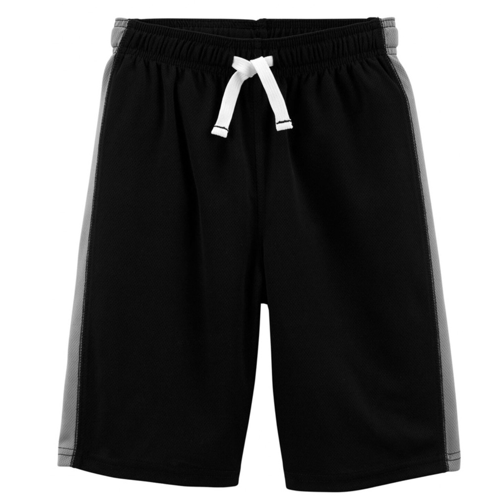 Carter’s Boys Athletic Performance Active Mesh Shorts with Side Stripes